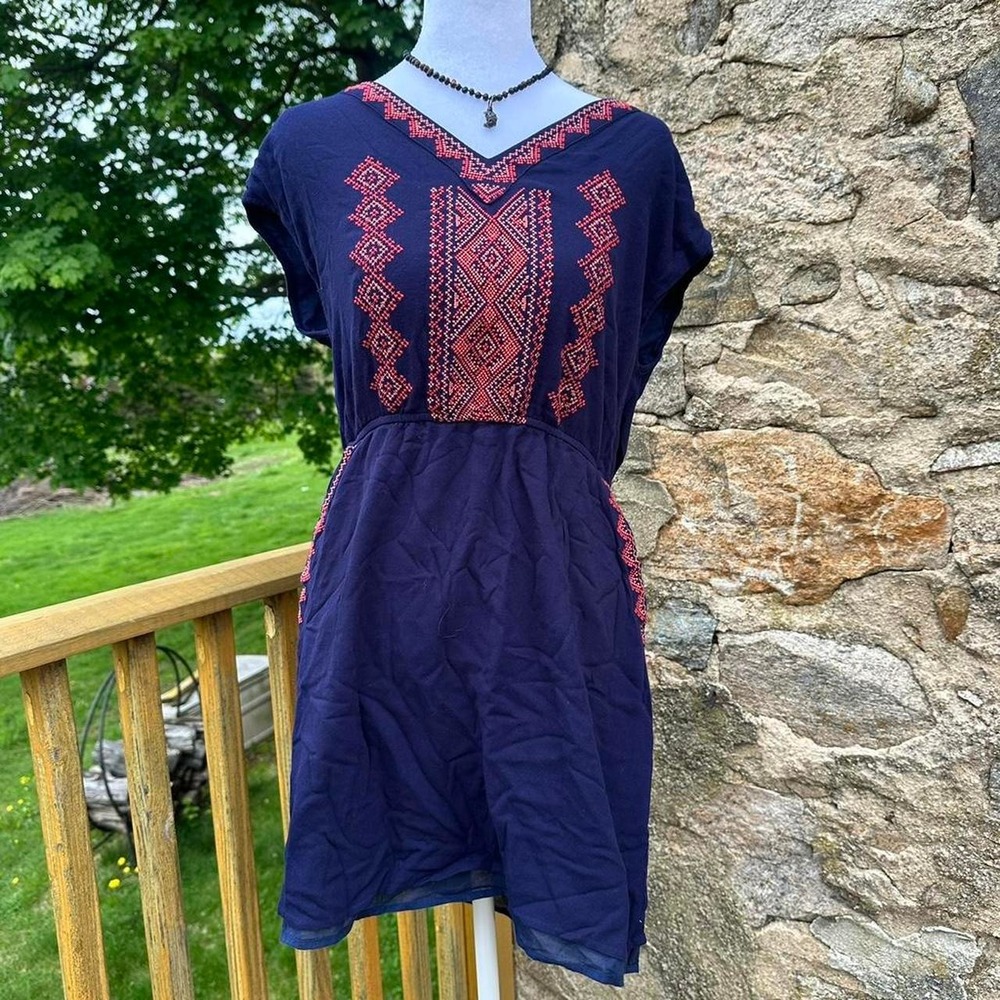 Beautiful Skies Are Blue navy dress
